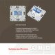 Розетка телефонная RJ11 + компьютерная RJ45 Arte Milano 206.44-1.white