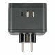 Разветвитель сетевой с выключателем Uniel S-GES2-16SBUC BLACK UL-00011246