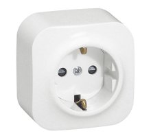 Розетка 2К+З Legrand Quteo 16A 250V с/з белая 782211