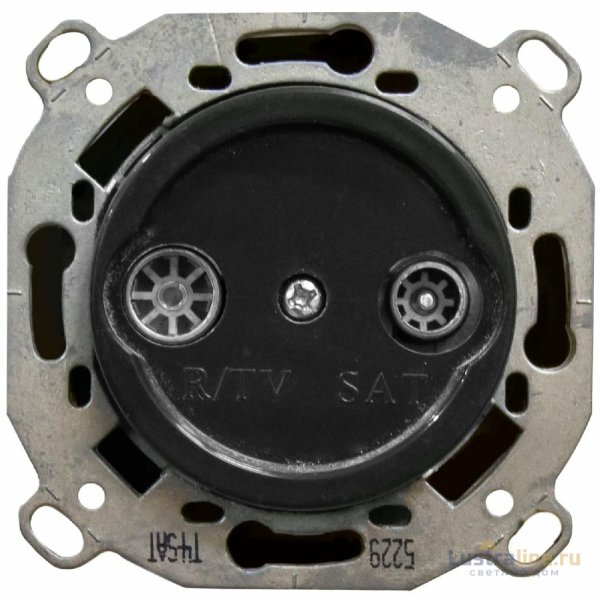 Розетка TV/R-SAT проходная Bironi Шедель B3-304-23