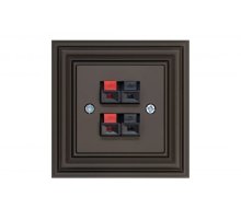 Розетка акустическая двойная Liregus Retro 29-041