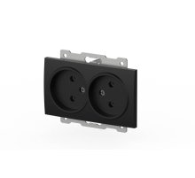 Розетка двухместная без заземления ELBI Zena Vega 609-014800-908