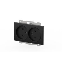 Розетка двухместная без заземления ELBI Zena Vega 609-014800-908