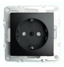 Розетка 1-местная с/з с защитной шторкой Stekker Эрна PST16-9110-03 49154
