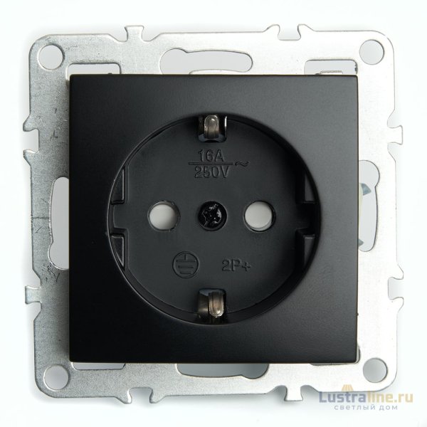 Розетка 1-местная с/з с защитной шторкой Stekker Эрна PST16-9110-03 49154