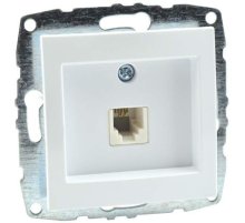 Розетка телефонная Rj45 Cat3 Mono Electric Despina-Larissa жемчуг 500-002525-124