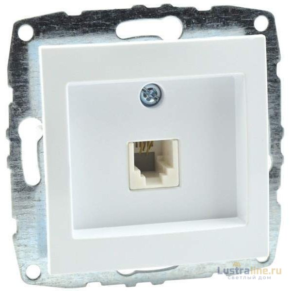 Розетка телефонная Rj45 Cat3 Mono Electric Despina-Larissa жемчуг 500-002525-124