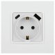 Розетка со шторками с USB type-A+C Эра Elegance 14-4108-01 Б0067736