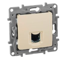 Розетка компьютерная RJ45 Legrand Etika 6 кат UTP слоновая кость 672353