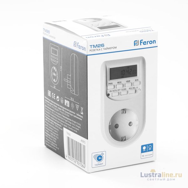 Розетка с таймером Feron TM26 41815