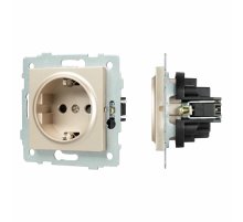 Механизм электрической розетки Arlight SCT-MEU1-PL-GD-V (250V, 16A) 049817
