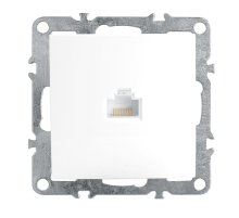 Розетка компьютерная Stekker Эрна белый PST00-9107-01 39314