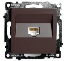 Розетка компьютерная 1-местная RJ-45 Stekker Катрин GLS00-7107-04 49023