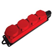 Розетка переносная 4-местная c/з Stekker Одри RST16-24-44-3 49400