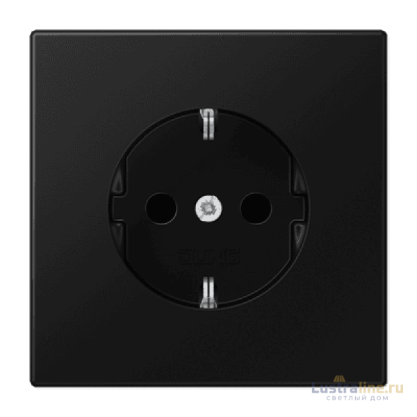 Розетка 2K+З со шторками Jung LS1520KISWM