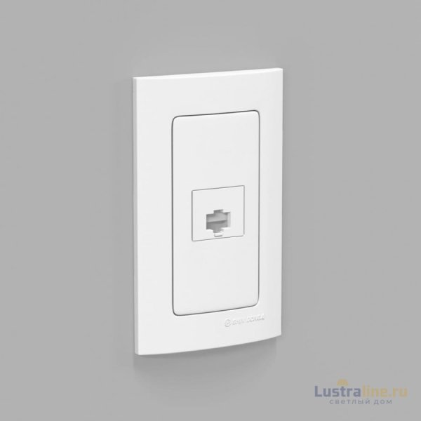 Розетка компьютерная CAT5 (Rj45) SHIN DONG-A Laon WLO-1427-WH