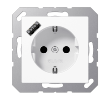 Розетка 2K+З USB Typ A Jung A1520-18AWW