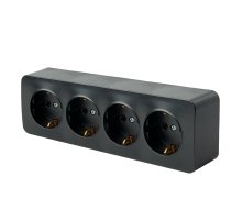 Розетка 4-местная с/з Stekker София MST16-14-02 49320