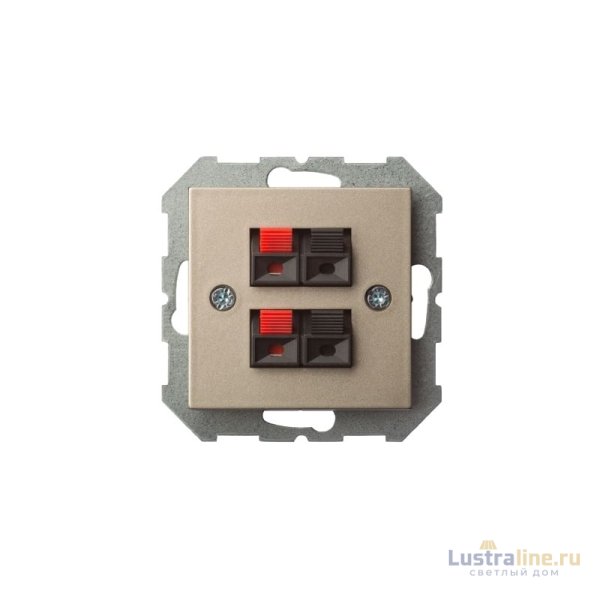 Аудио розетка двухместная Liregus Epsilon 28-3241