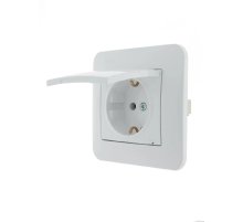 Розетка с/з с крышкой Lezard Karina 707-0288-123B