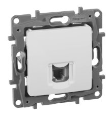 Розетка телефонная RJ11 Legrand Etika белая 672240