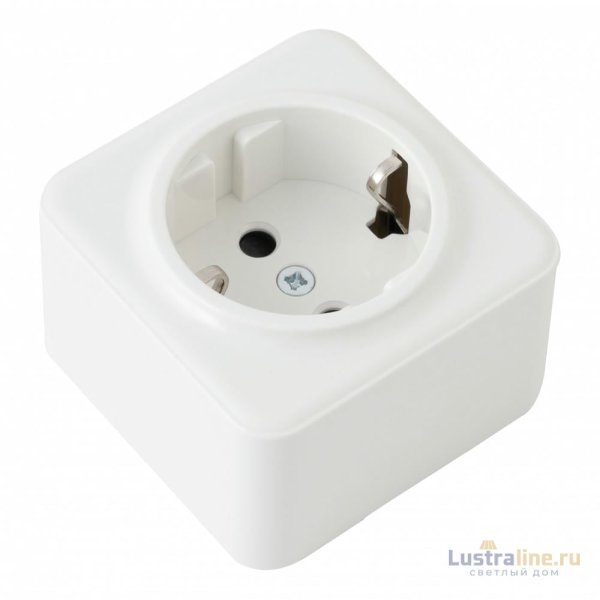 Розетка с заземлением и шторками Arte Milano 310.40-1.white