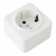 Розетка с заземлением и шторками Arte Milano 310.40-1.white