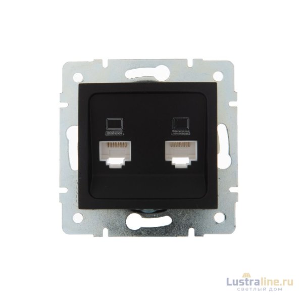 Розетка компьютерная двойная Lezard Karina 707-4288-141