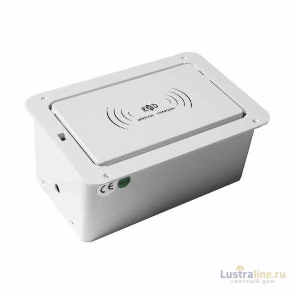 Блок розеток LK-DMS-742 (2 секции полуавтоматический 2 USB беспроводная зарядка) Mebax 00-00002869