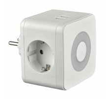 Разветвитель сетевой с выключателем Uniel S-GES2-16SBUC WHITE UL-00011245