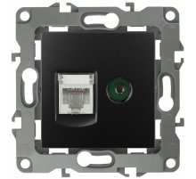 Розетка комбинированная RJ45+TV Эра 12-3110-05 Б0027445