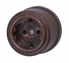 Розетка с заземляющим контактом Bironi Лизетта B1-101-16