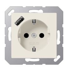 Розетка 2K+З USB Typ A Jung A1520-18A