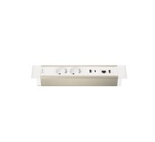 Блок розеток 41T (2 секции, USB + type C + RJ45 + HDMI) Mebax 00-00002594