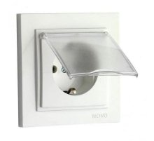 Розетка с заземлением с крышкой Mono Electric Despina 16А 250В жемчуг 102-252521-118 Розетка с заземлением с крышкой Mono Electric Despina 16А 250В жемчуг 102-252521-118