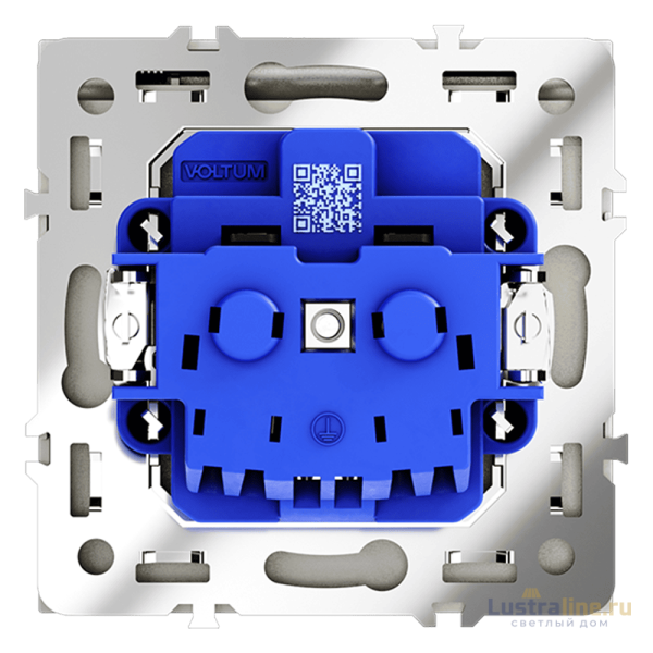 Розетка с защитными шторками и крышкой Voltum S70 VLS040305