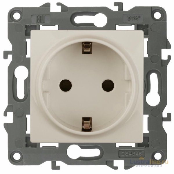 Розетка 2P+E Schuko Эра 14-2101-02 Б0034265