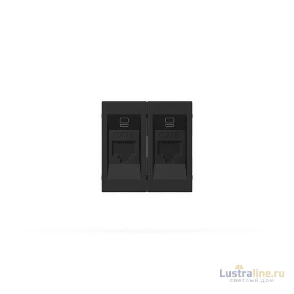 Розетка компьютерная двухместная (Cat 6) ELBI Moda Vox 611-044832-248
