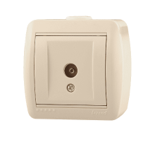 Розетка ТВ проходная Lezard Nata 710-0300-129
