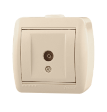 Розетка ТВ проходная Lezard Nata 710-0300-129