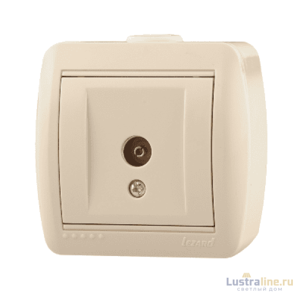 Розетка ТВ проходная Lezard Nata 710-0300-129