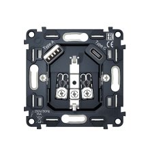 Механизм розетки с/з на винтовых зажимах Ambrella Volt Quant VM160