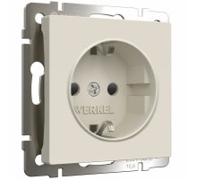 Розетка с заземлением и шторками Werkel 4690389184741 W1171162