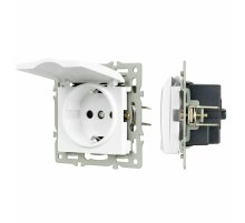 Механизм розетки влагозащищённый Arlight SCT-MCP-PL-WH (250V, 16A) 043745