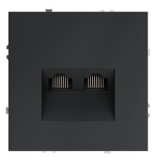 Розетка компьютерная двойная Voltum S70 VLS060207