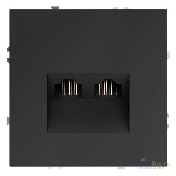 Розетка компьютерная двойная Voltum S70 VLS060207