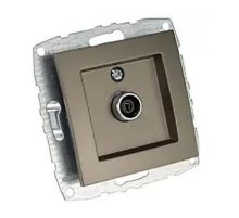 Розетка TV концевая с экраном Mono Electric Despina-Larissa бронза 500-002305-138 Розетка TV концевая с экраном Mono Electric Despina-Larissa бронза 500-002305-138