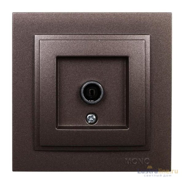 Розетка TV проходная Mono Electric Despina бронза 102-232305-137