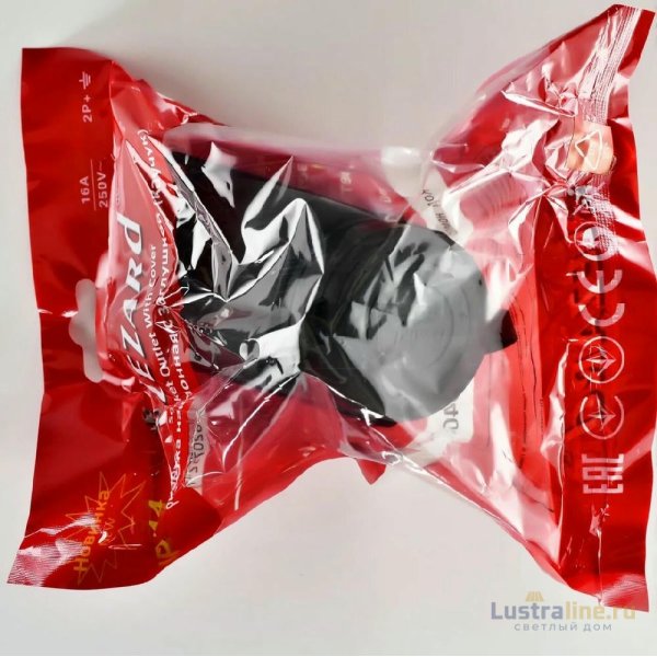 Розетка наружная с заглушкой Lezard Каучук 106-0400-0104/104