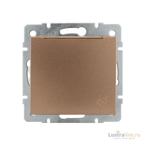 Розетка с/з с крышкой Lezard Rain 703-3188-123